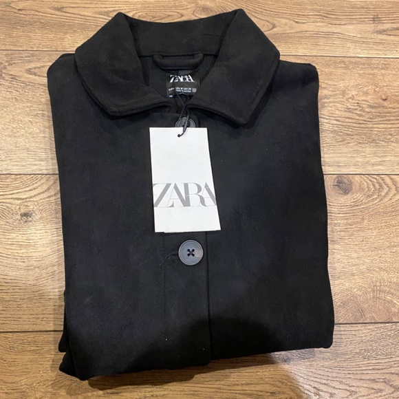 Zara Women Faux Suede Jacket (M)NWT - Picture 2 of 6